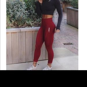 Brand new Gymshark OG high waisted seamless in red